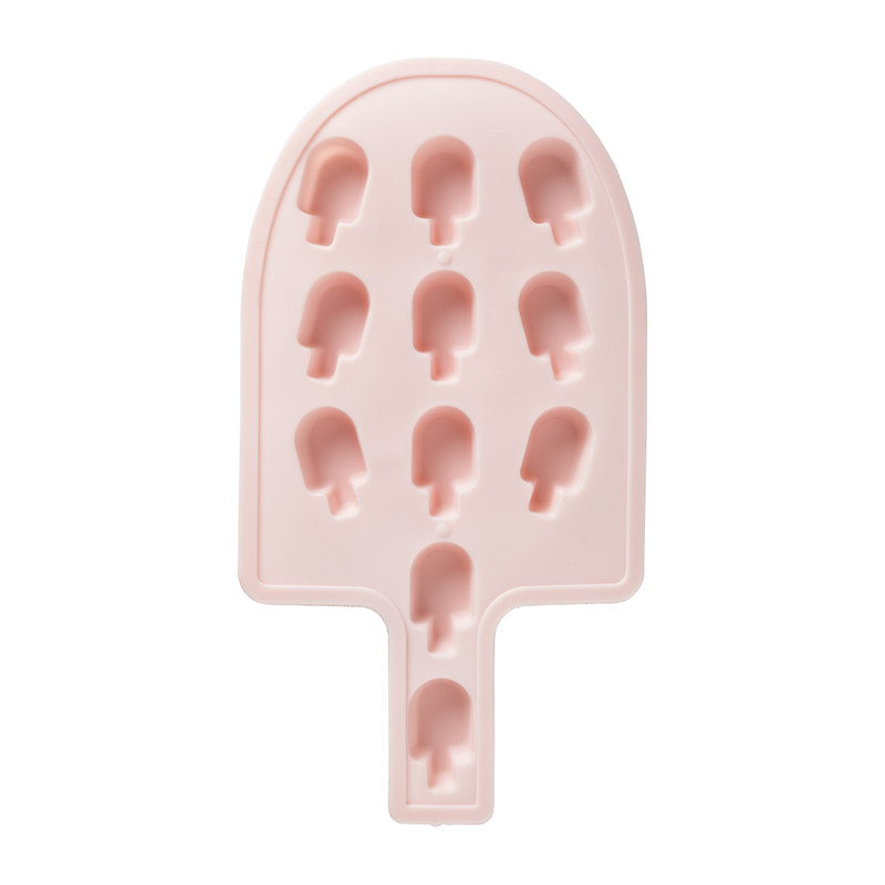 Ijsblokjesvorm ijsje - roze - 13.5x1.5x26 cm