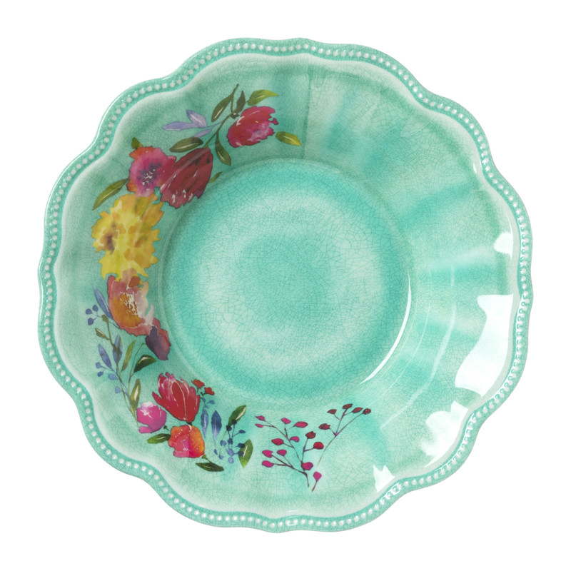 Diep bord flowers - diverse kleuren - ⌀21 cm 