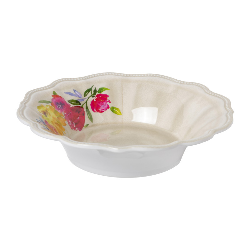 Diep bord flowers - diverse kleuren - ⌀21 cm 