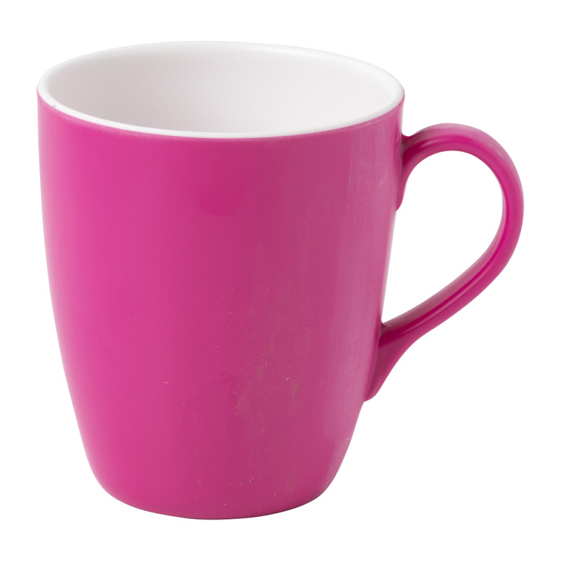 Mok duotone - donkerroze - 410 ml 