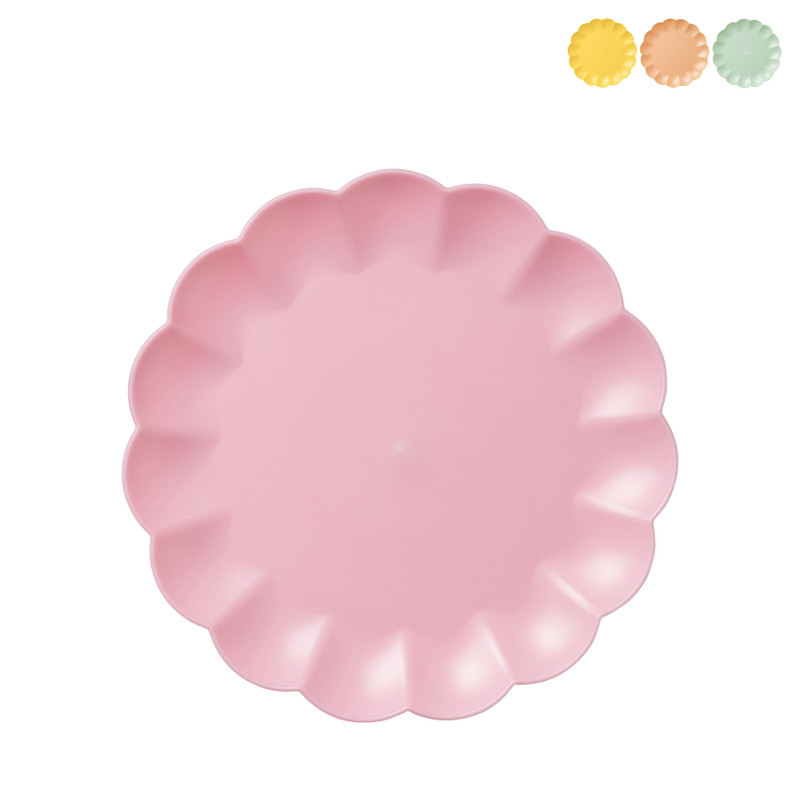 Dinerbord geschulpte rand - ø25.4 cm - diverse kleuren