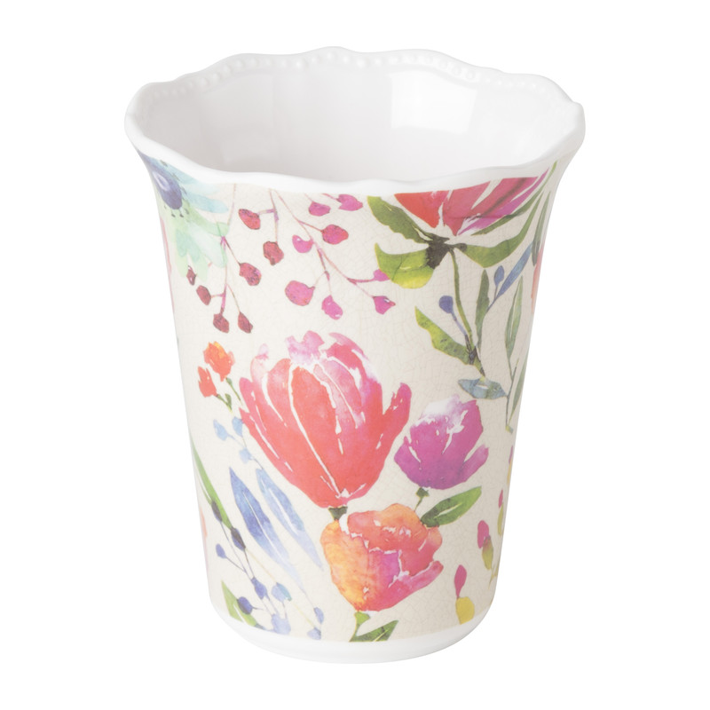 Beker flowers- diverse kleuren - 250 ml