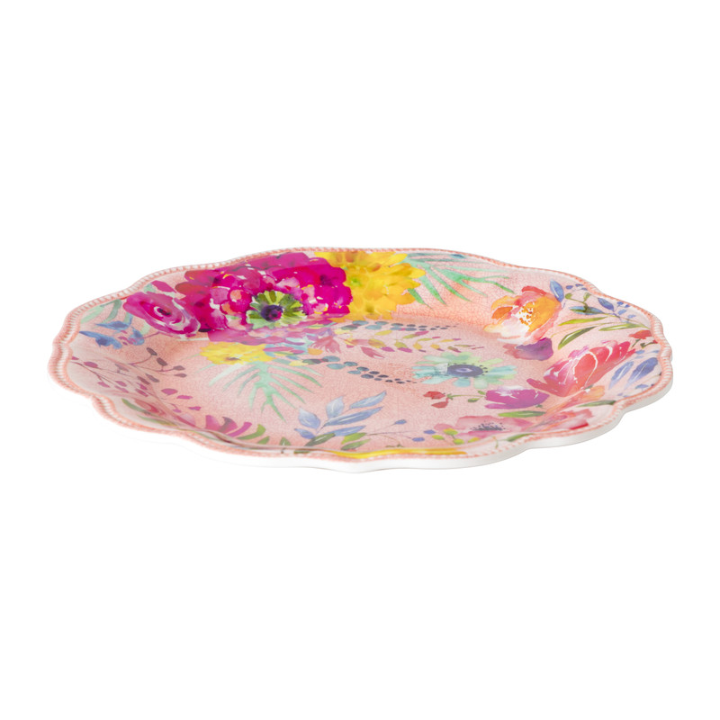 Ontbijtbord flowers - ⌀23 cm 