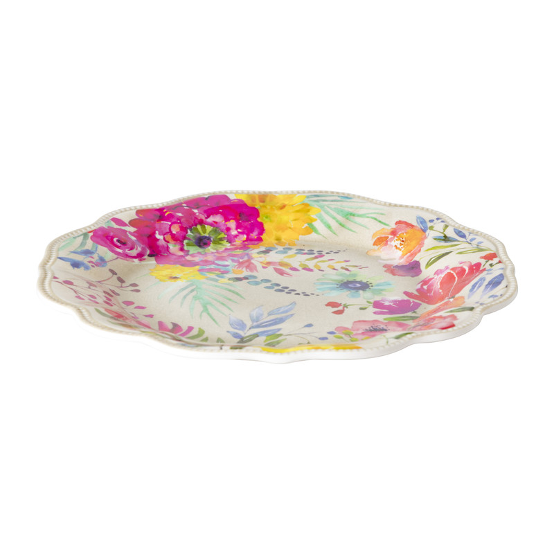 Ontbijtbord flowers - ⌀23 cm 