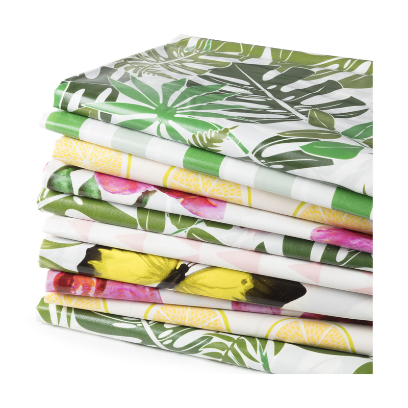 Tafelkleed vlaggetjes - 220x150 cm - roze