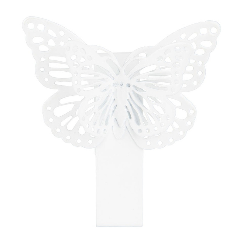 Tafelkleedklemmen vlinder - metaal - 4 stuks