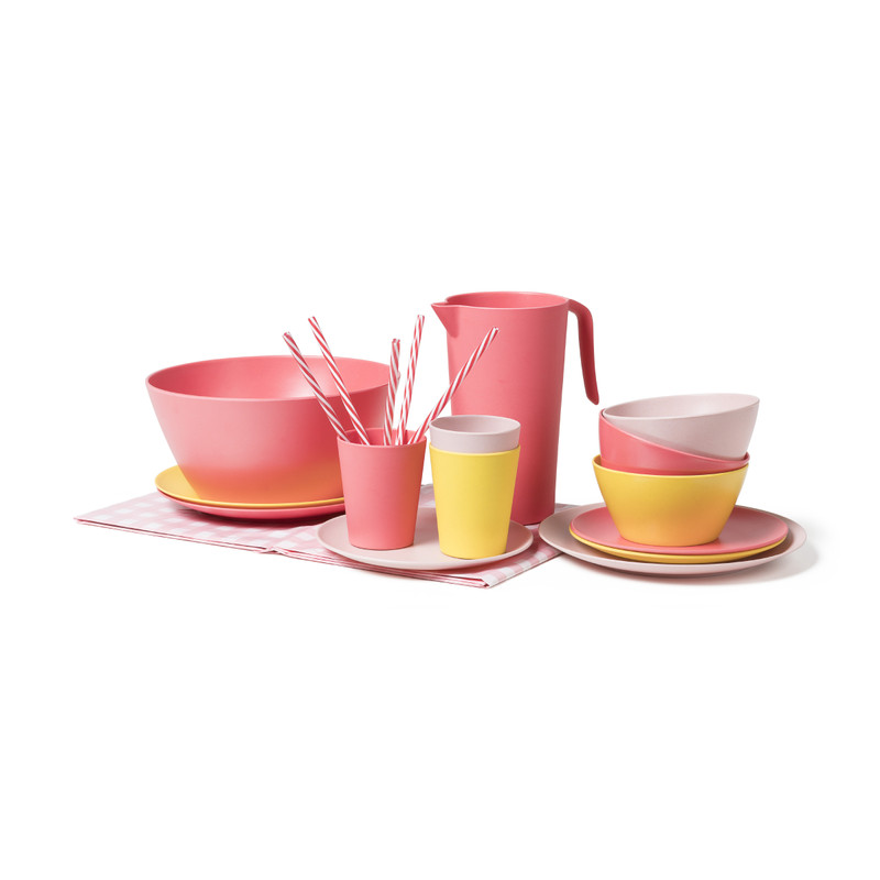 Rietjes rood/wit - herbruikbaar - set van 6