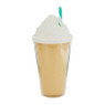 Drinkbeker icecream rietje - diverse kleuren - 350 ml 