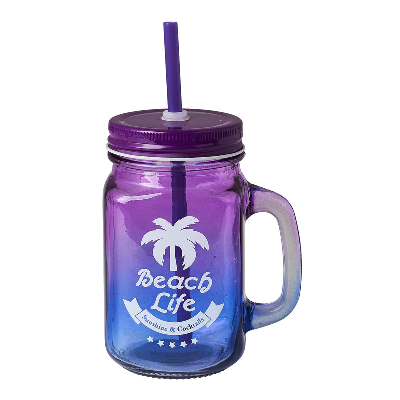 Mason jar summer 2-tone - diverse varianten - 40 cl
