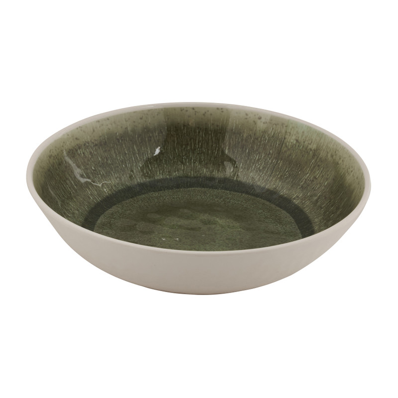 Diep bord Saar - groen - ⌀21x5 cm 