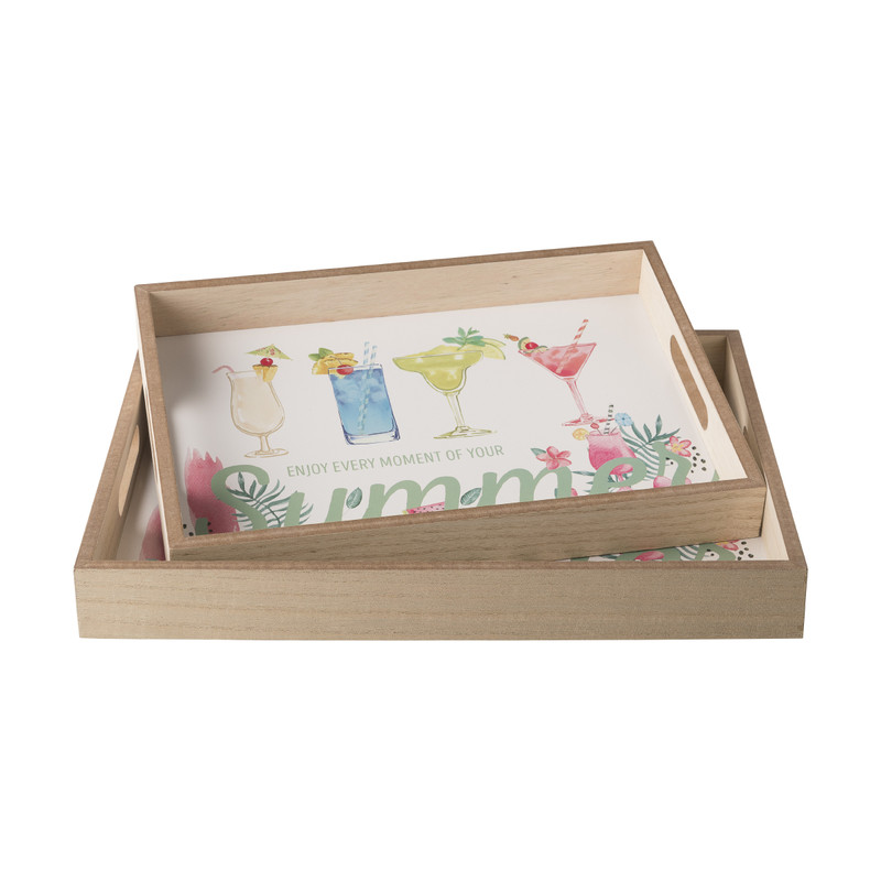 Dienblad summer - 40x30x4,5 cm