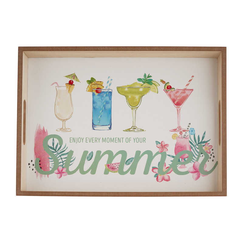 Dienblad summer - 40x30x4,5 cm