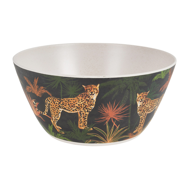 Schaal panter - bamboe - ø26x12 cm