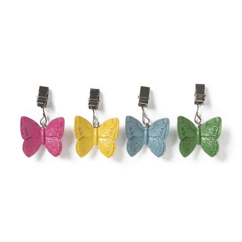 Tafelkleed gewichten vlinders - multikleur - set van 4