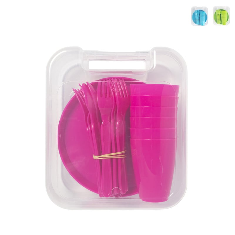 Picknickset 31-delig - diverse kleuren