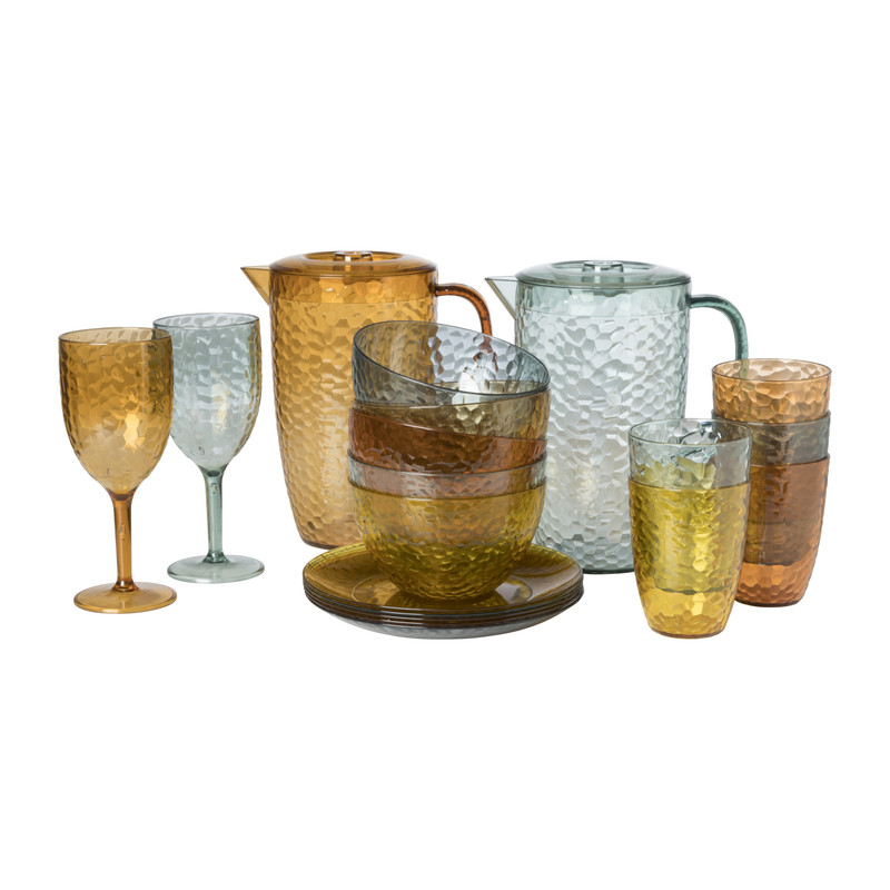 Beker dots - geel - 300 ml