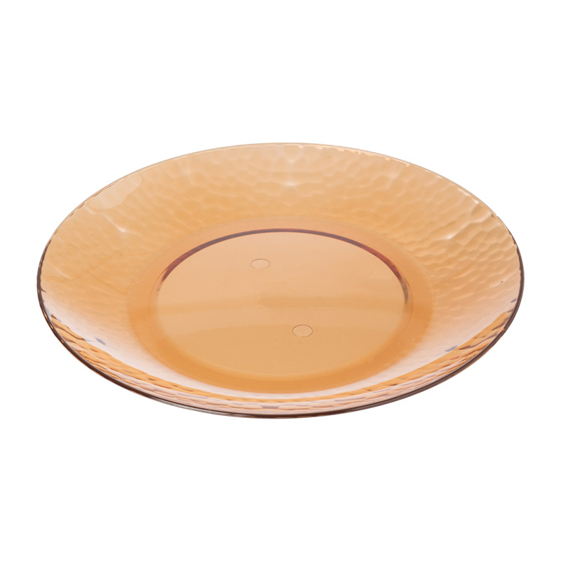 Bord dots - donker oranje - ø20 cm