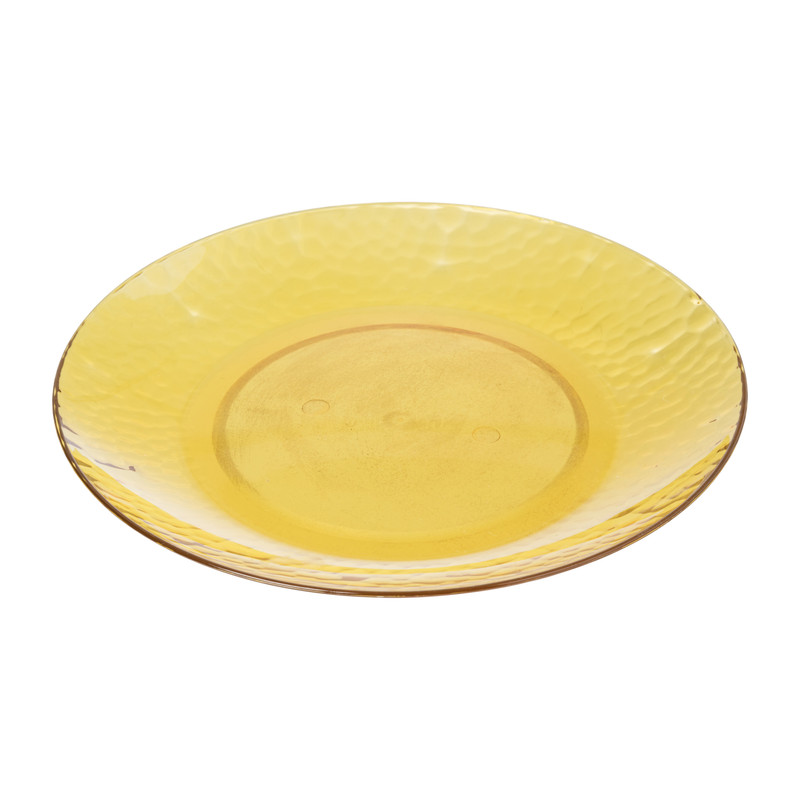 Bord dots - geel - ø20 cm