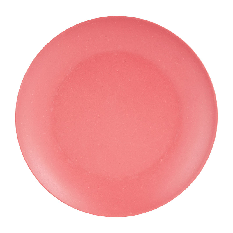 Dinerbord bamboe - rood - ø24 cm