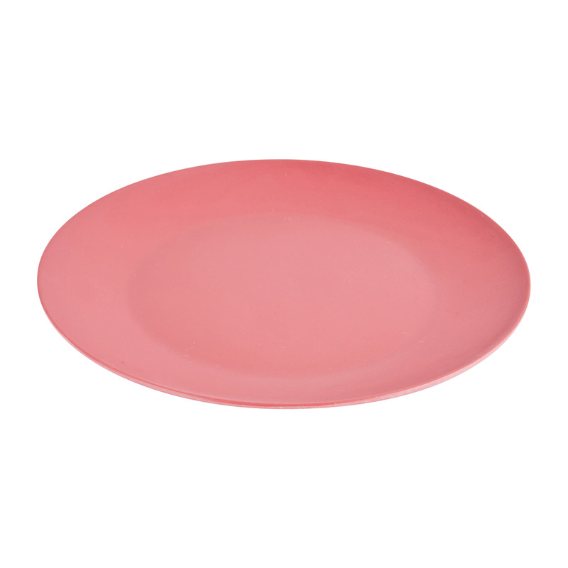 Dinerbord bamboe - rood - ø24 cm