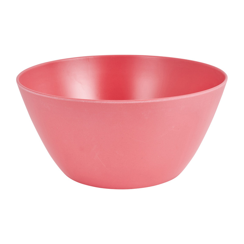 Schaal bamboe - rood - ø26x12 cm