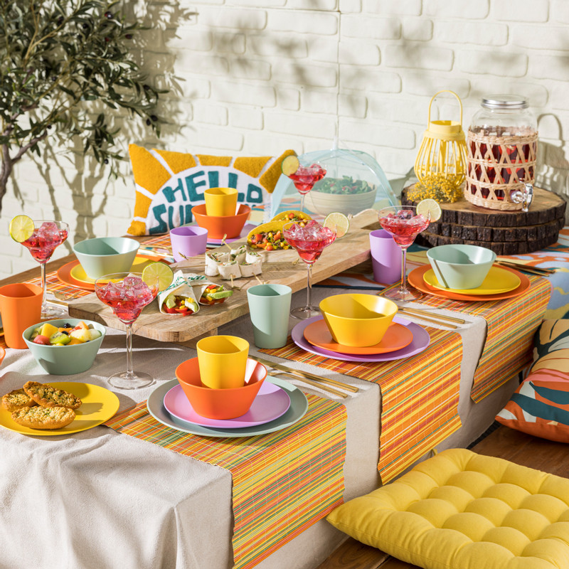 Ontbijtbord Lagoa - geel - ø20x1.4 cm