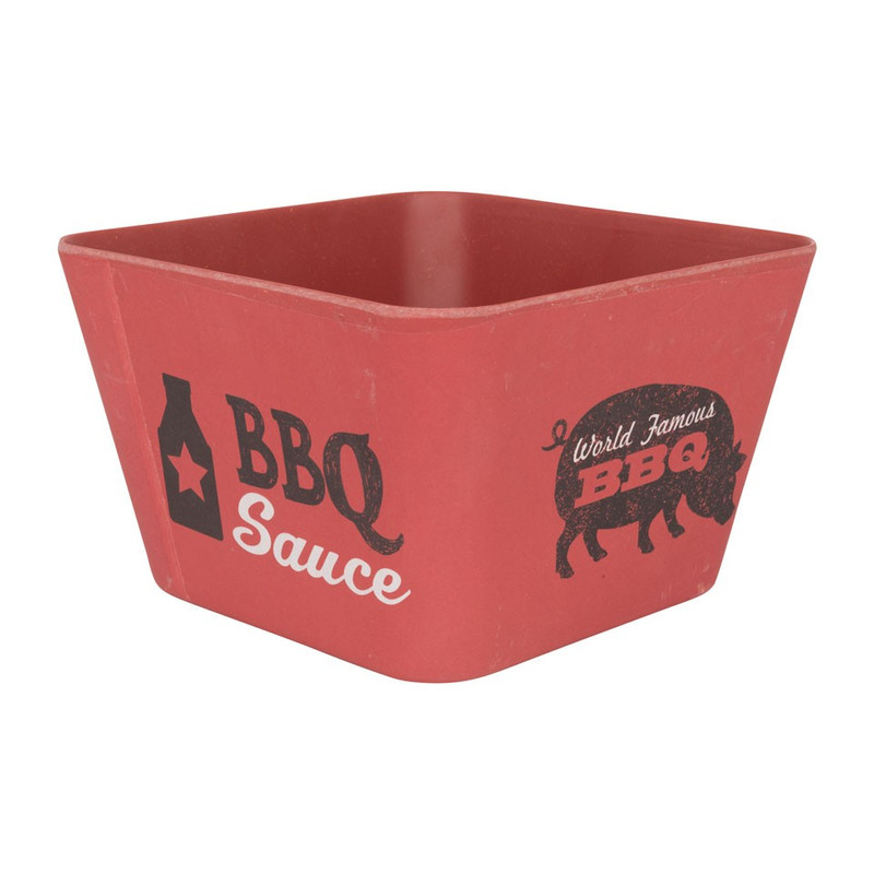 BBQ schaal bamboe - rood
