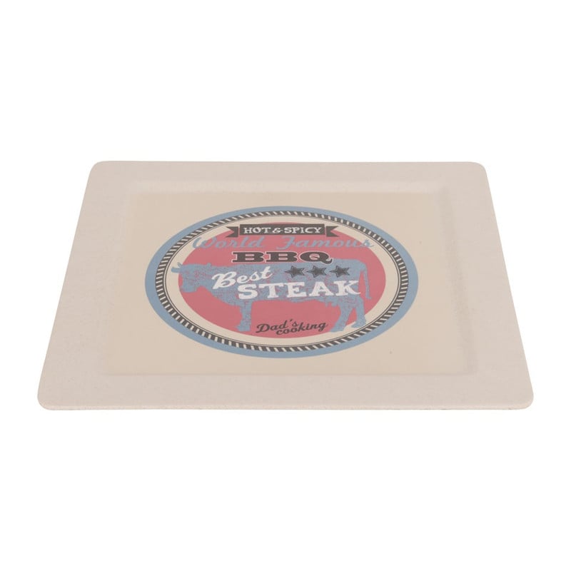 BBQ bord bamboe - crème