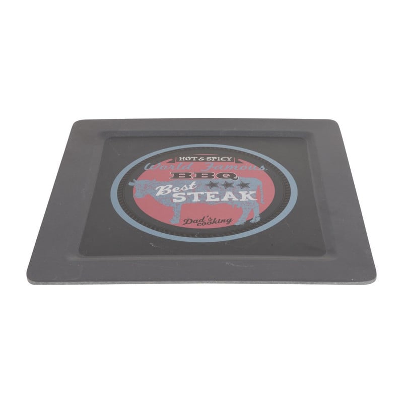 BBQ bord bamboe - grijs