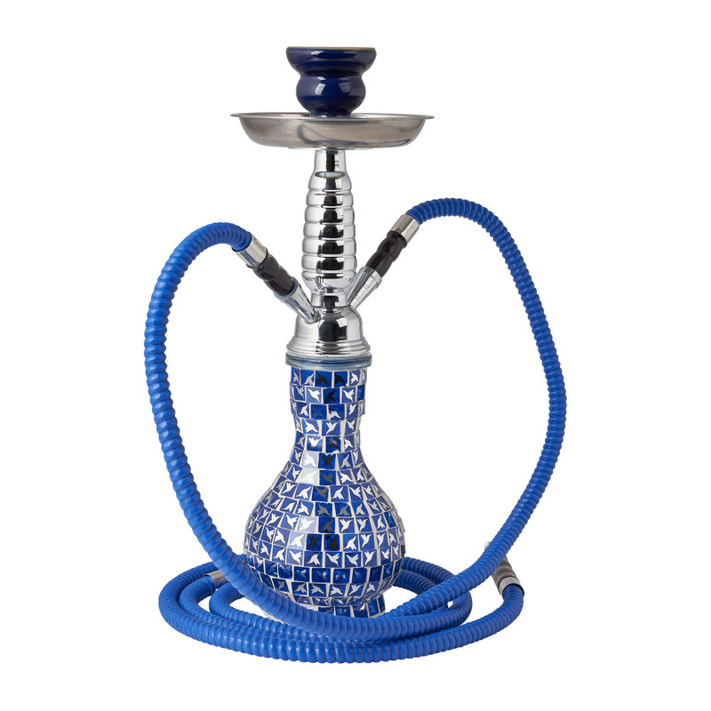 Waterpijp mozaiek- blauw - 38x38 cm 