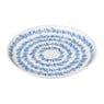Ontbijtbord Santorini tie dye - wit/blauw- ø21 cm