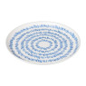 Dinerbord Santorini gestreept - wit/blauw - ø25,2 cm