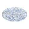 Dinerbord Santorini gestipt - wit/blauw - ø25,2 cm