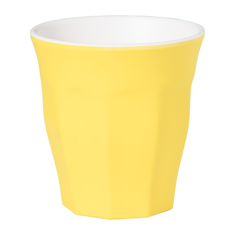 Beker duotone - geel - 295 ml 