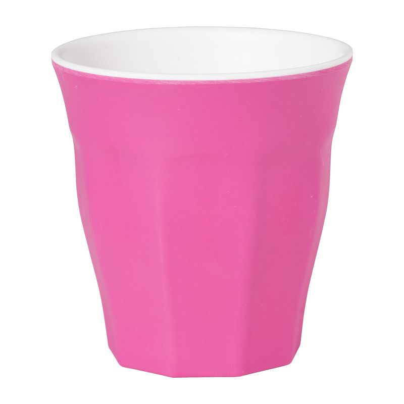 Beker duotone - donkerroze - 295 ml 