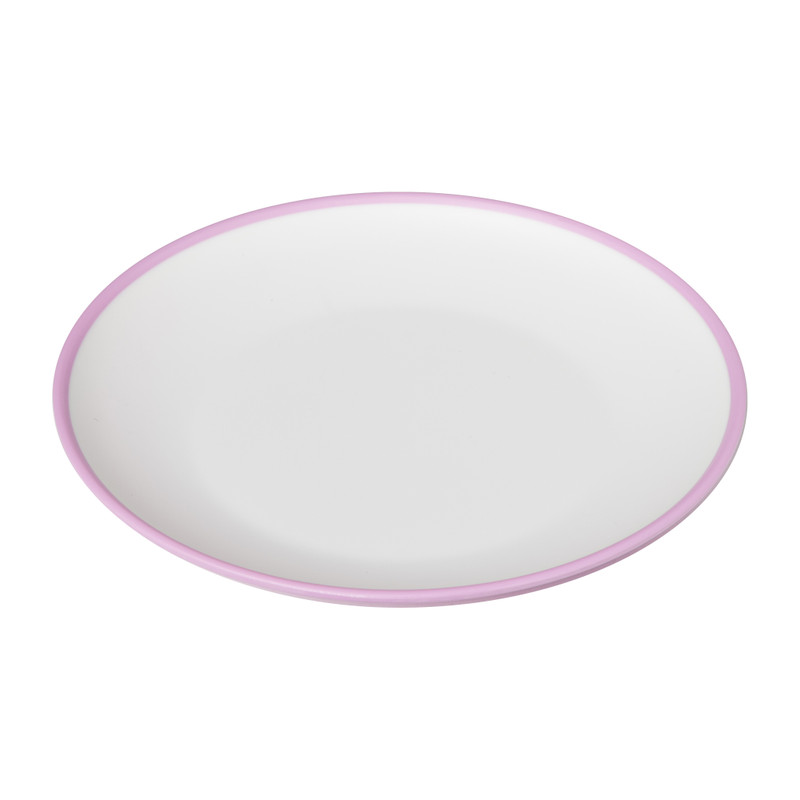 Ontbijtbord duotone - lichtroze - ø23 cm 