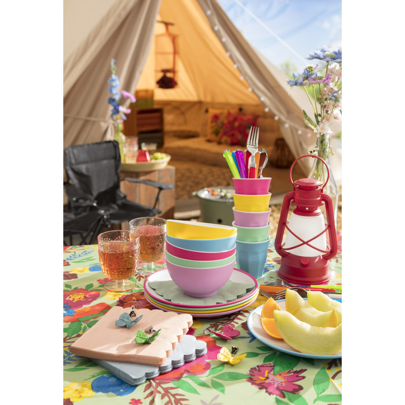 Ontbijtbord duotone - donkerroze - ø23 cm 