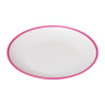 Ontbijtbord duotone - donkerroze - ø23 cm 