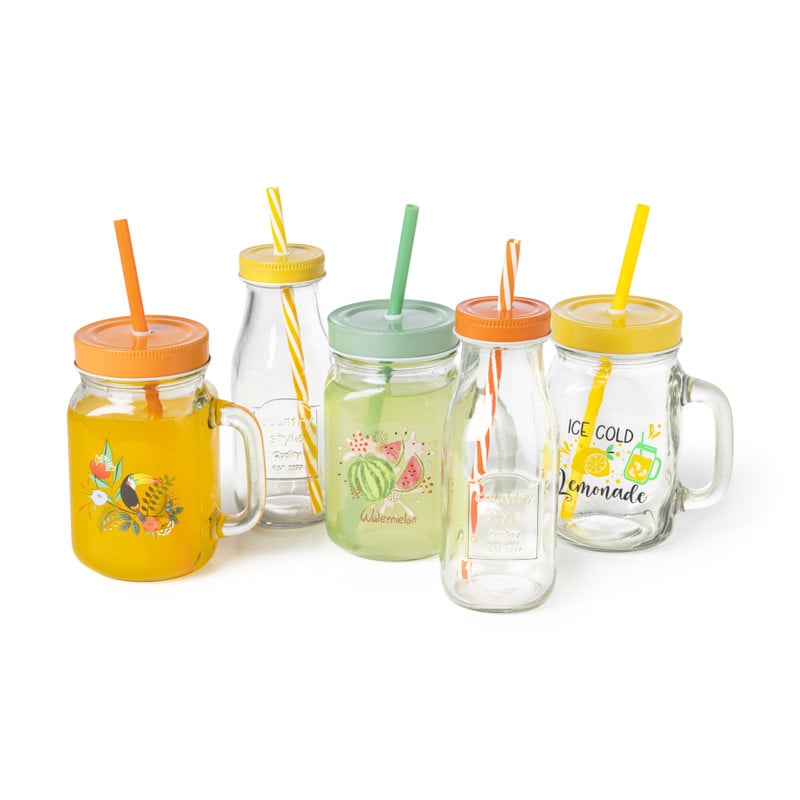 Mason jar mintgroen - 450 ml