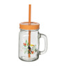 Mason jar oranje - 450 ml