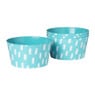 Schaaltje stippen - diverse kleuren - ø14x10 cm - set van 4
