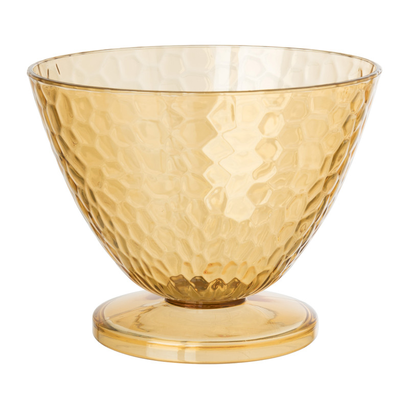 Ijscoupe dots - oranje - ø12x9.5 cm