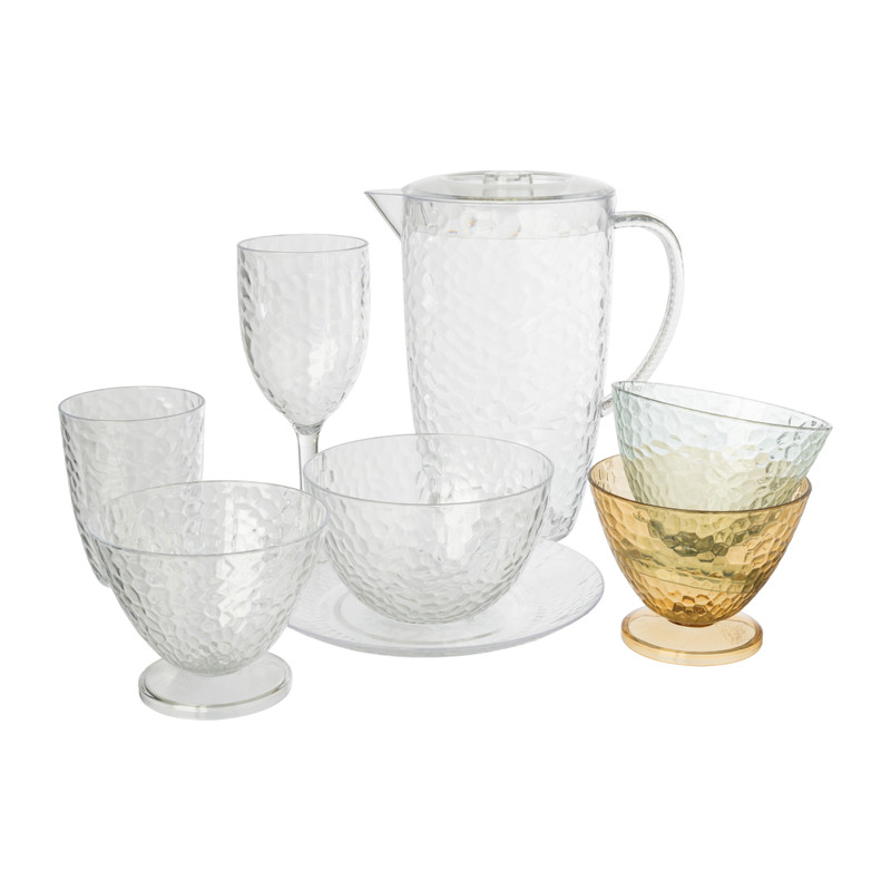 Beker dots - transparant - 300 ml