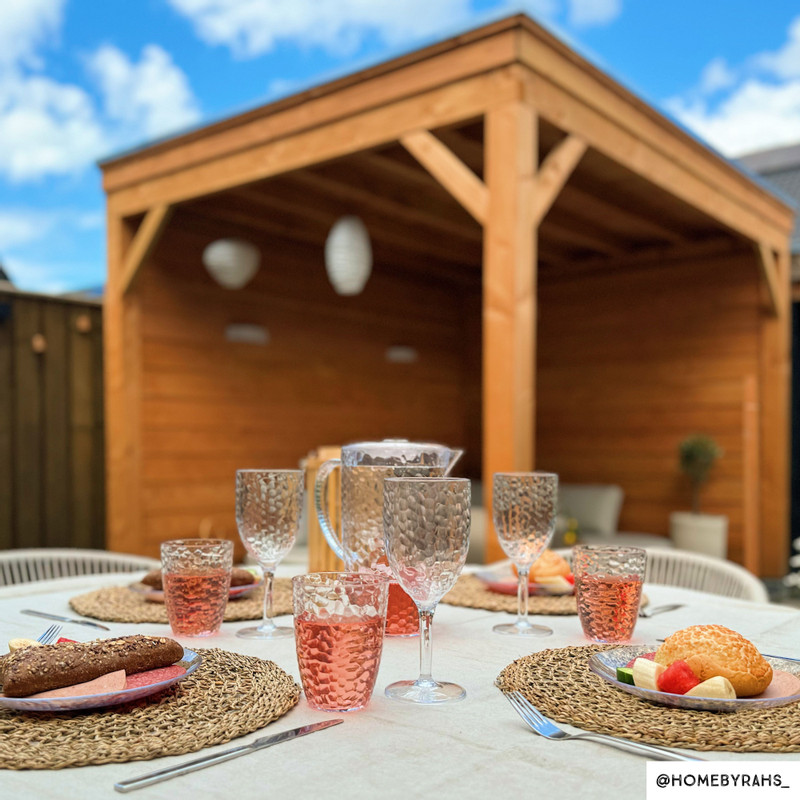 Beker dots - transparant - 300 ml