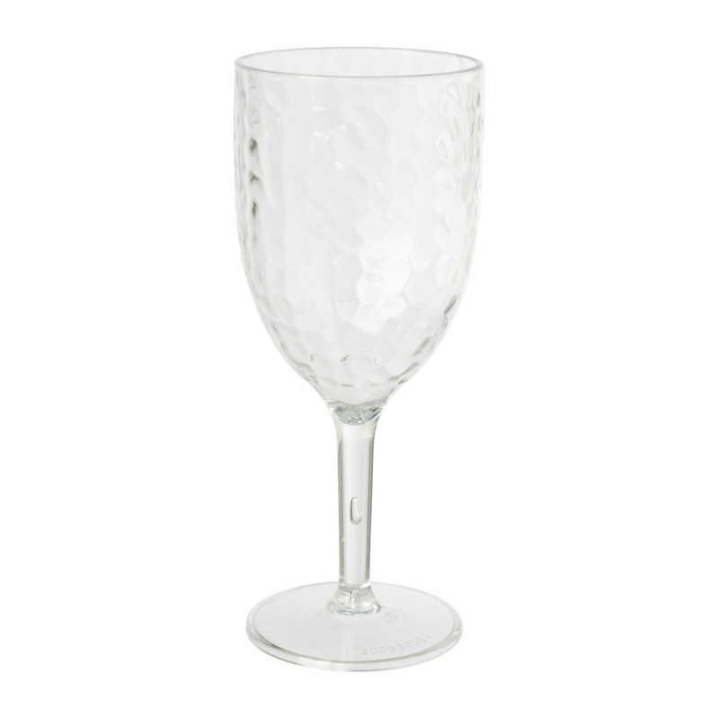 wijnglas dots - transparant