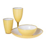 Dinerbord Miami Ice  - geel - ø26.3 cm