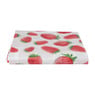 Tafelkleed aardbei - rood/wit - 150x220 cm