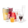 Plastic glazen - 160 ml - set van 12