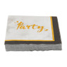 Wegwerp servetten party - 25 cm  - 16 stuks