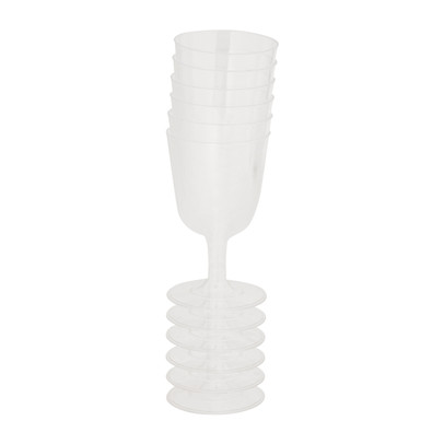 Herbruikbare wijnglazen - 6 stuks - 160 ml
